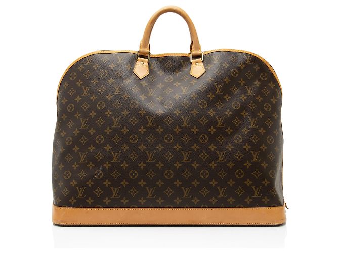 Borsa da Viaggio Louis Vuitton Vintage Monogram Canvas Alma Voyage GM Marrone - vista 3