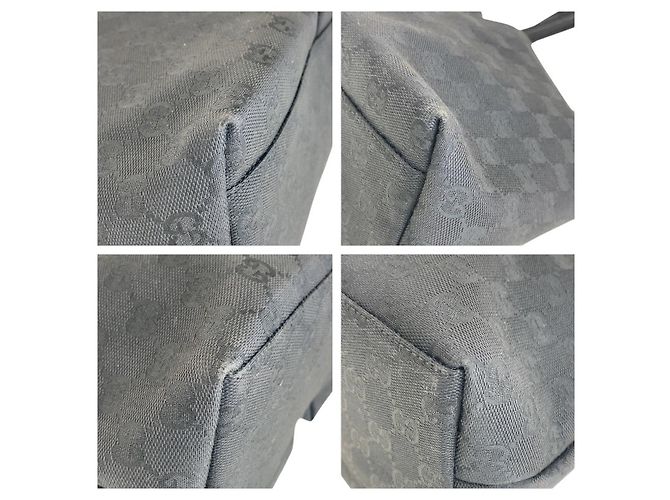 Borsa a tracolla Gucci GG Canvas e pelle Nero - vista 3