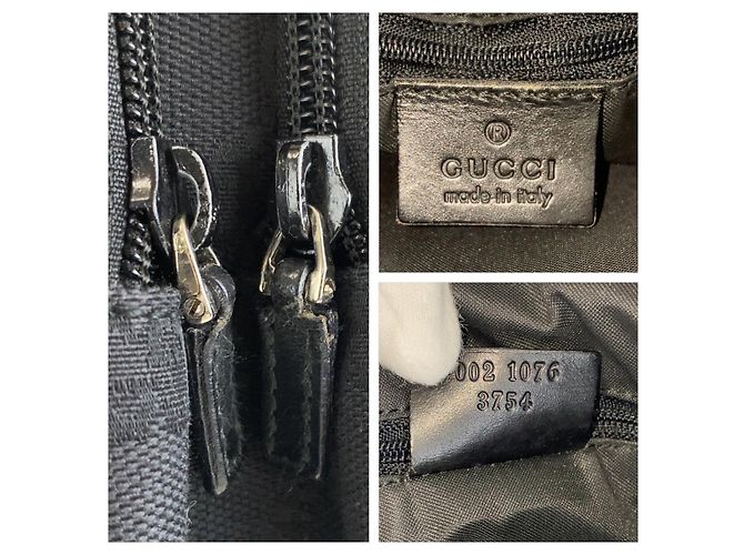Borsa a tracolla Gucci GG Canvas e pelle Nero - vista 4
