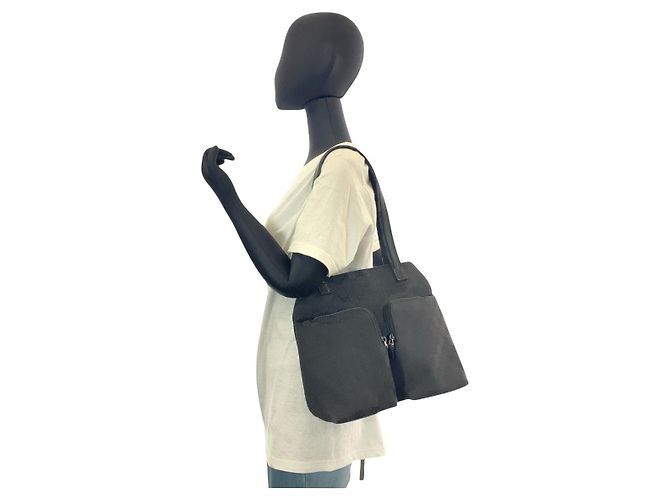 Borsa a tracolla Gucci GG Canvas e pelle Nero - vista 5