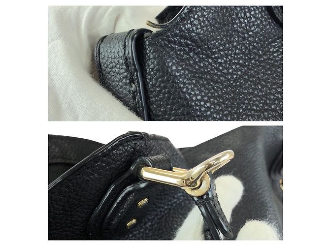 COACH Edie Leather 2way Bag Black - view 5
