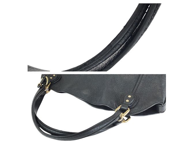 COACH Edie Leather 2way Bag Black - view 6