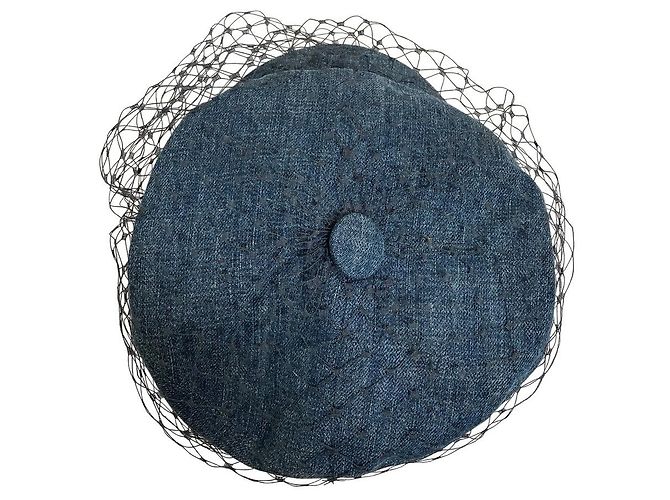 Basco in denim Christian Dior Dioramour Blu - vista 6