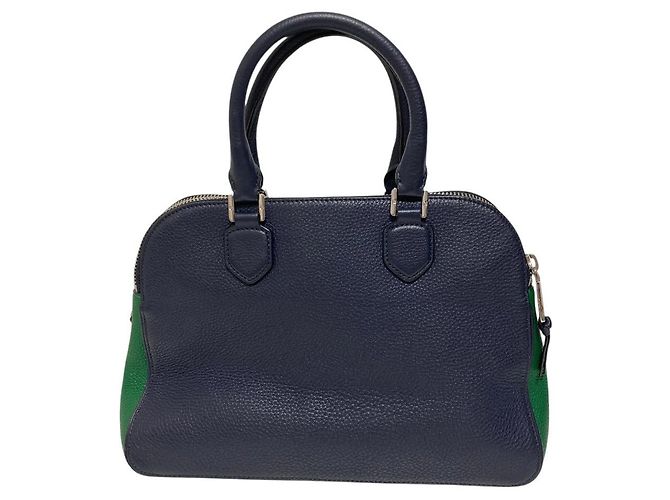 Borsa a tracolla 2way in pelle martellata Tory Burch Blu - vista 2
