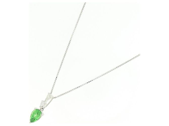 Collana Tasaki Garnet Diamond Au750 Argento Metallico - vista 2