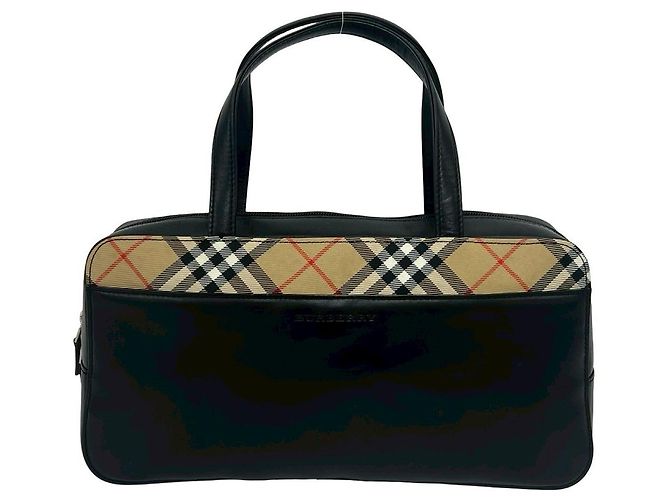 Burberry Leder-Tote-Bag Schwarz - Ansicht 2
