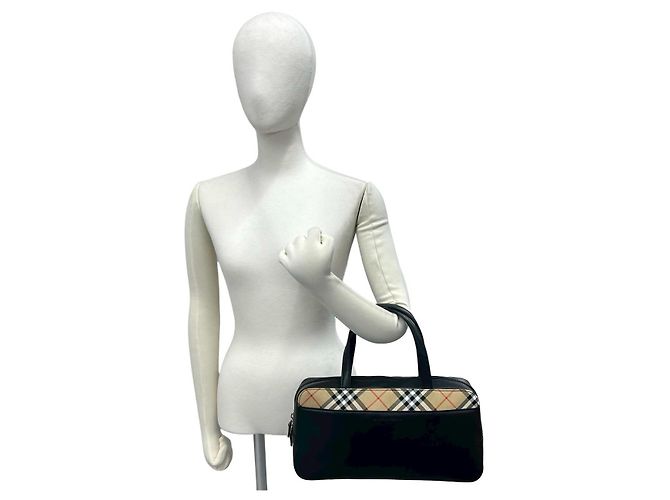 Burberry Leder-Tote-Bag Schwarz - Ansicht 3