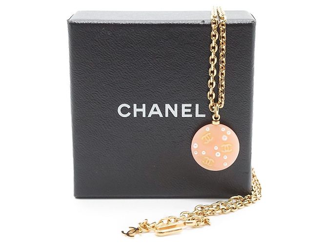 Timeless Collana in metallo Chanel CC D'oro Metallico - vista 3