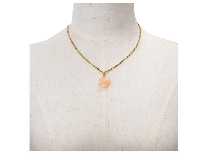 Timeless Collana in metallo Chanel CC D'oro Metallico - vista 7