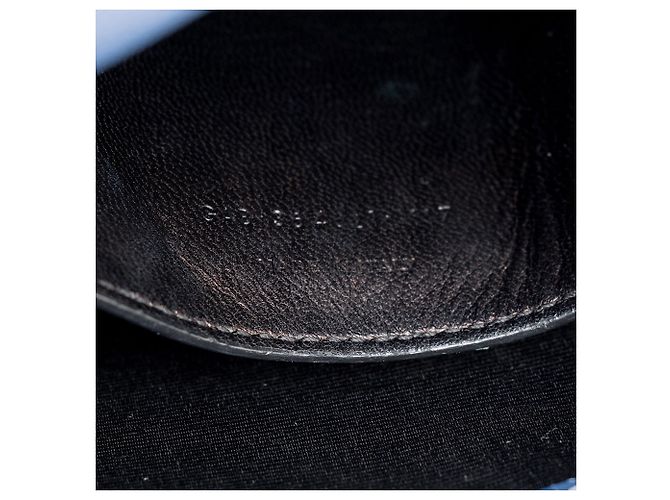 Borsa a Spalla Saint Laurent Grain de Poudre Monogram Kate Medium Blu - vista 6