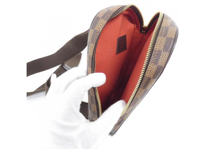Pochette Gange Damier Louis Vuitton - Borsa a Spalla Marrone - vista 6
