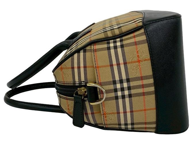 Burberry Mini 2way Schultertasche aus Canvas und Leder Braun Beige - Ansicht 6
