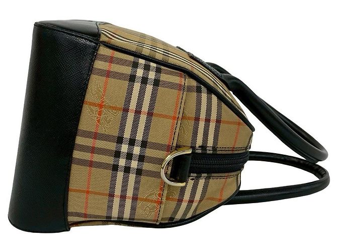 Burberry Mini 2way Schultertasche aus Canvas und Leder Braun Beige - Ansicht 7