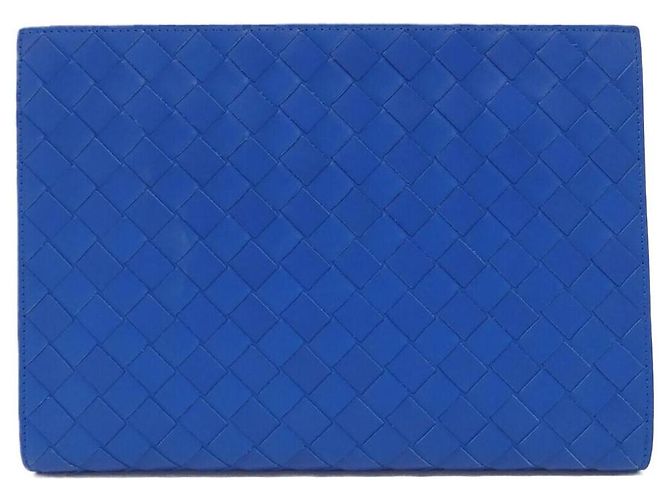 Borsa Second in pelle di vitello Bottega Veneta Blu - vista 2