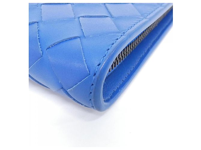 Borsa Second in pelle di vitello Bottega Veneta Blu - vista 3