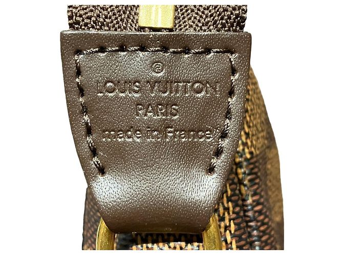 Louis Vuitton Damier Pochette Marrone - vista 4