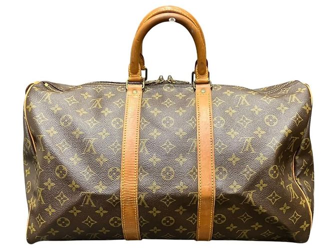Bolso Boston Louis Vuitton Keepall45 Monogram Castaño - vista 2