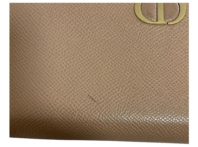 Christian Dior 30 Montaigne Leder-Langgeldbörse Braun Beige - Ansicht 2