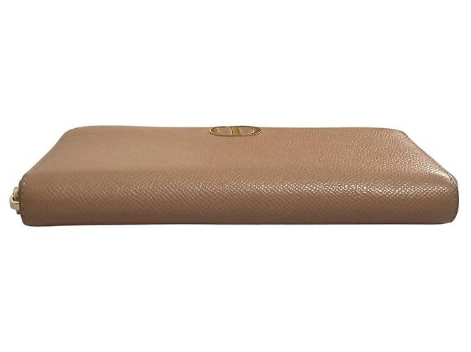 Christian Dior 30 Montaigne Leder-Langgeldbörse Braun Beige - Ansicht 9