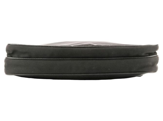 Prada Re-Nylon Schultertasche aus Saffiano-Leder Schwarz - Ansicht 5