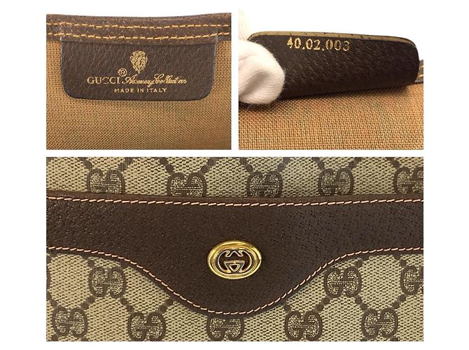 Borsa tote a tracolla Gucci GG Supreme Marrone Beige - vista 3