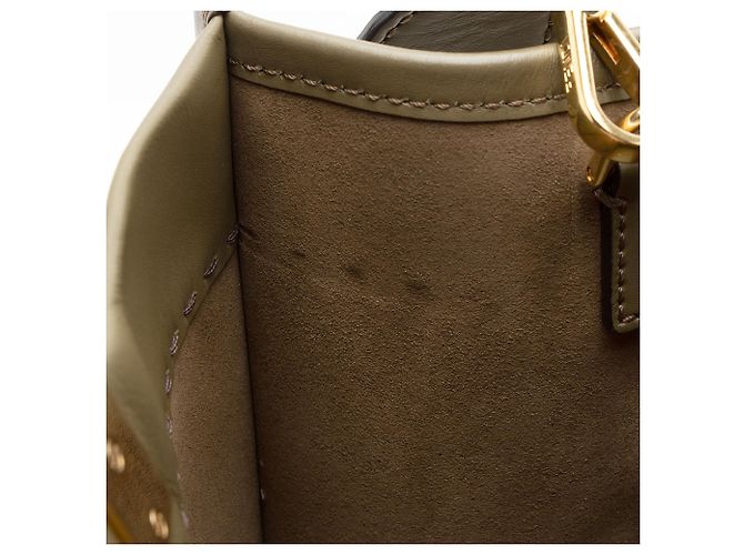 Fendi Leather Sunshine Medium Shopper Tote Tasche Grün - Ansicht 9