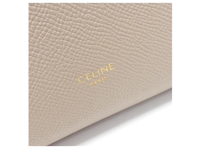 Belt Bag Céline Borsa a mano micro in pelle di vitello Celine Belt Marrone Beige - vista 4
