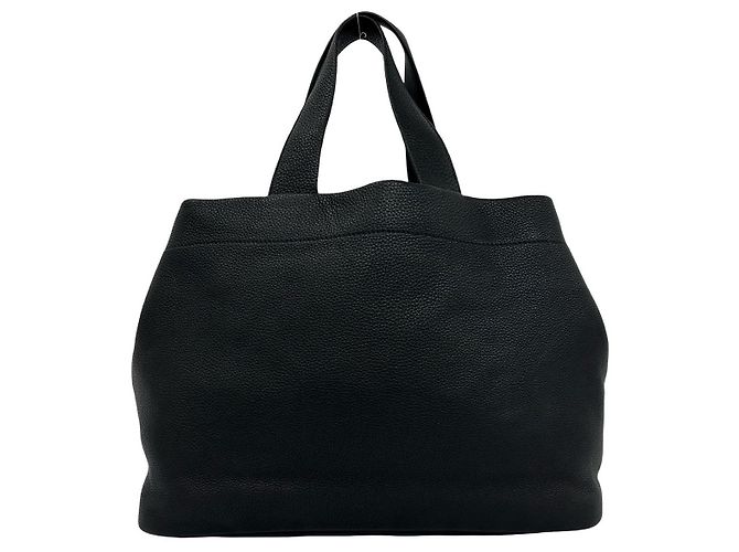 Borsa a mano in pelle Vitello Daino Prada Nero - vista 4