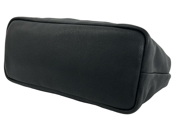 Borsa a mano in pelle Vitello Daino Prada Nero - vista 9