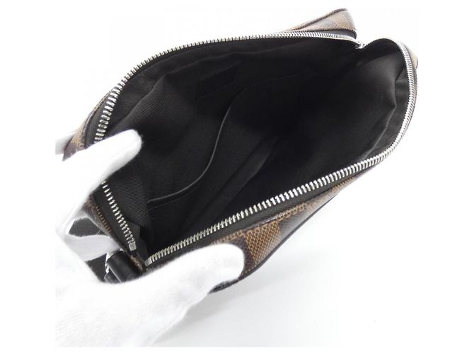 Borsa a tracolla Louis Vuitton Damier Jake Messenger Marrone - vista 9