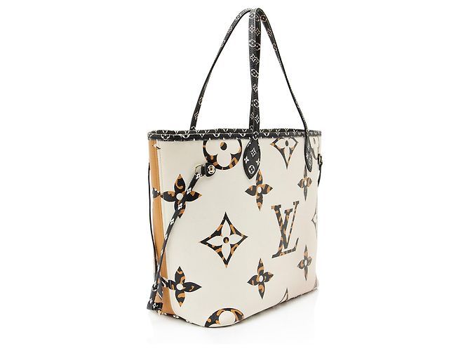 Louis Vuitton Edición Limitada Giant Monogram Canvas Jungle Neverfull MM Tote Negro - vista 2