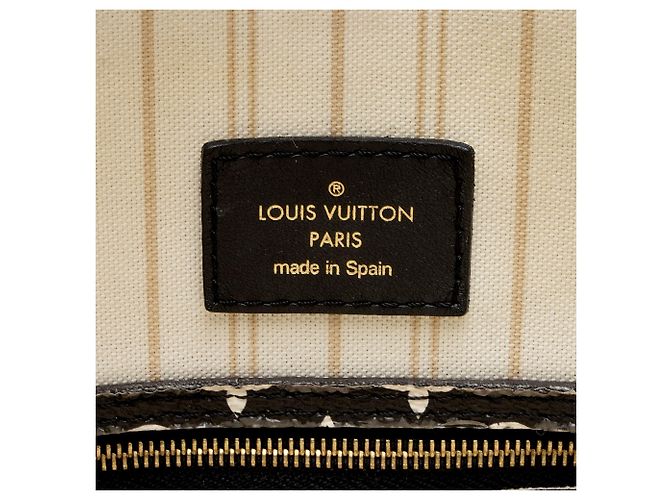 Louis Vuitton Edición Limitada Giant Monogram Canvas Jungle Neverfull MM Tote Negro - vista 8