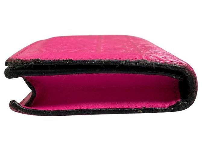Tarjetero de piel Anagram Loewe Rosa - vista 5