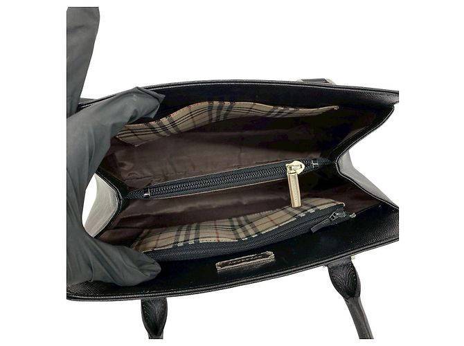 Borsa a mano in pelle Burberry Nero - vista 10