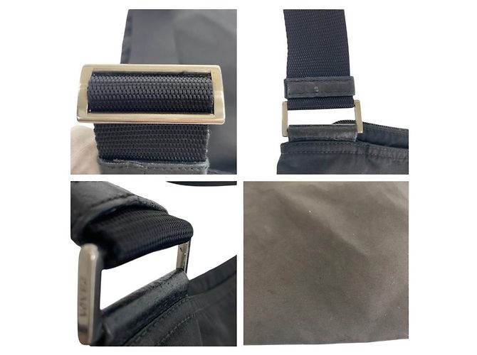 Borsa a tracolla in nylon Tessuto Prada Nero - vista 6