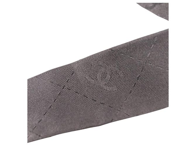 Chanel Seiden-Fliege-Schal Schwarz - Ansicht 9