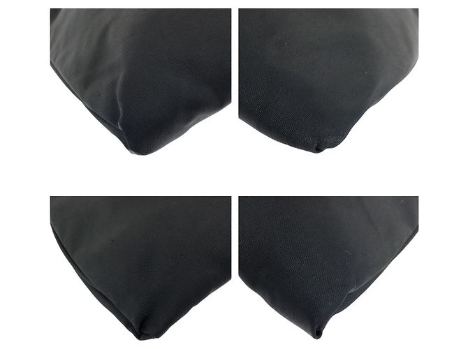 Borsa a mano in Nylon Tessuto e Pelle Prada Nero - vista 3
