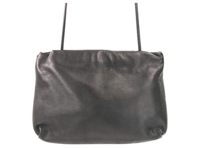 Borsa 2way in pelle BOURSE The Row Nero - vista 2
