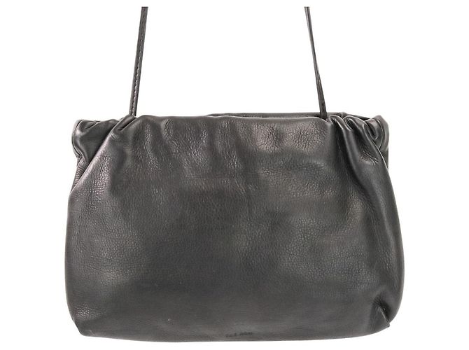 Borsa 2way in pelle BOURSE The Row Nero - vista 3