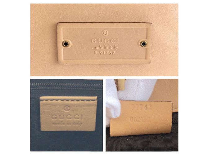 Borsa a tracolla in pelle Gucci Marrone Beige - vista 4