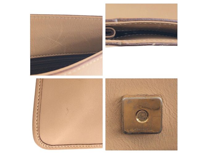 Borsa a tracolla in pelle Gucci Marrone Beige - vista 5