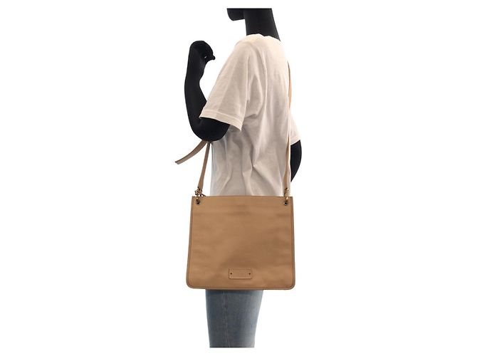 Borsa a tracolla in pelle Gucci Marrone Beige - vista 7