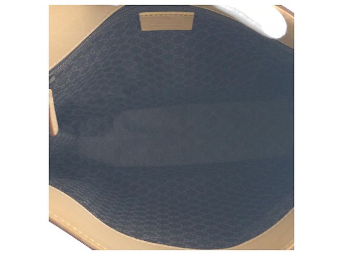 Borsa a tracolla in pelle Gucci Marrone Beige - vista 9