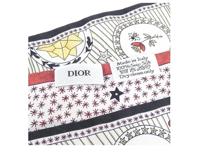 Sciarpa in seta Christian Dior LE SOLEIL Bianco - vista 5