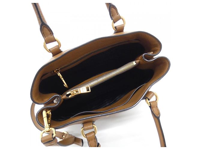 Prada Vitello Phenix Handtasche Braun - Ansicht 6