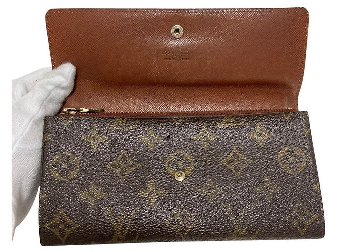Carteira longa Louis Vuitton Monogram Marrom - vista 5