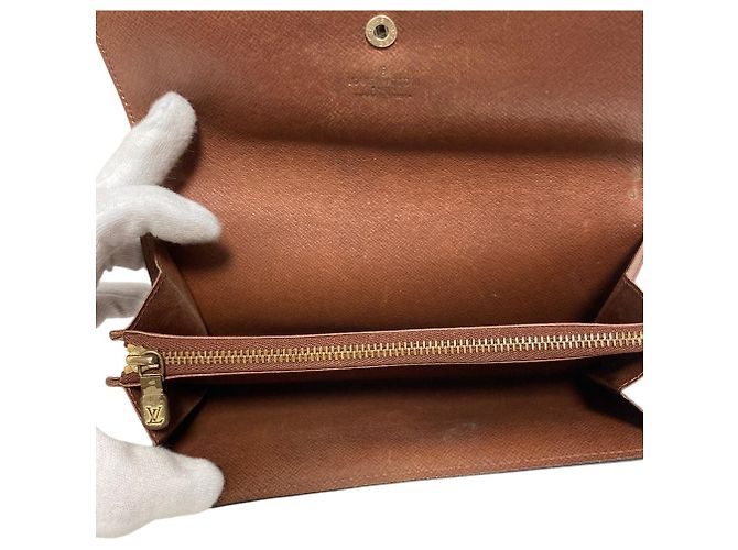 Carteira longa Louis Vuitton Monogram Marrom - vista 6