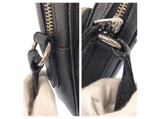 Borsa a tracolla in pelle COACH Nero - vista 6