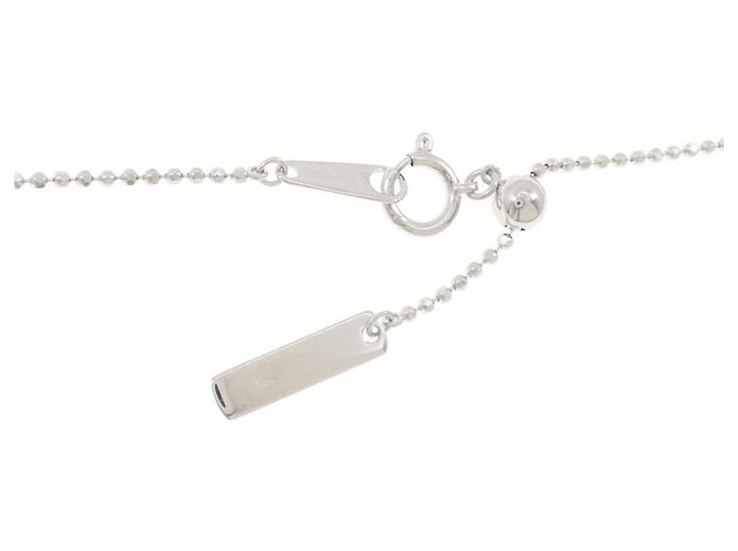 Collana Tasaki 750 in oro bianco e diamanti Argento Metallico - vista 5