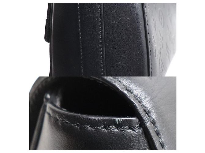 Borsa a tracolla Louis Vuitton Sprinter Monogram Shadow Nero - vista 8